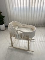 کریر نیمه سایبان تریکو رنگ شیری پاپیون دار